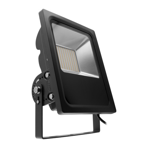 LED Black Floodlight 240V 80W (=800W) 3000K Warm White
