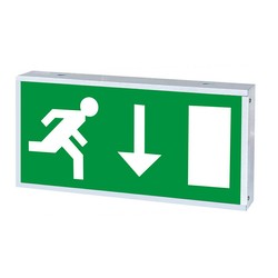 LED Wall Emergency Sign Green 4W