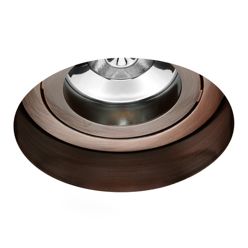 Trimless Round Fire Rated Adjustable Downlight 12V Bronze 50W