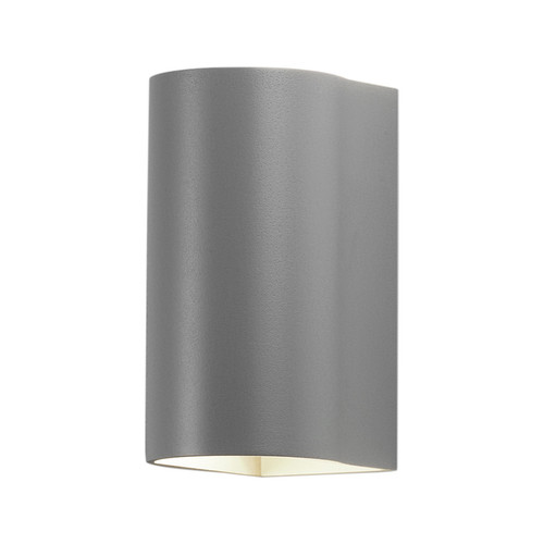 Dunbar 160 LED Up/Down Wall Light 240V (8060) Textured Painted Silver 6.81W