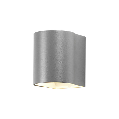 Dunbar 100 LED Down Wall Light 240V Textured Painted Silver 3.7W