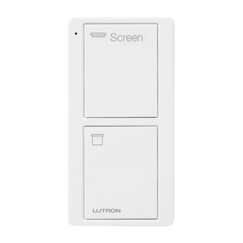 Lutron Pico Wireless 2 Button Video Screen Control White
