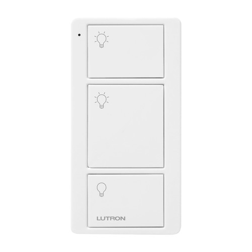 Lutron Pico Wireless 3 Button On/Off and Preset Button Lighting Control White