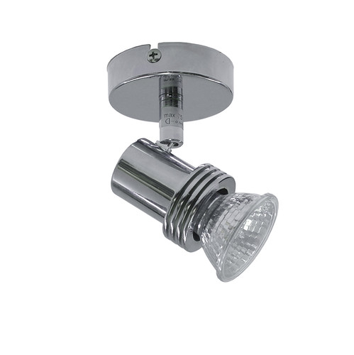 Space Single Surface Mounted Spotlight  240V 50W Chrome