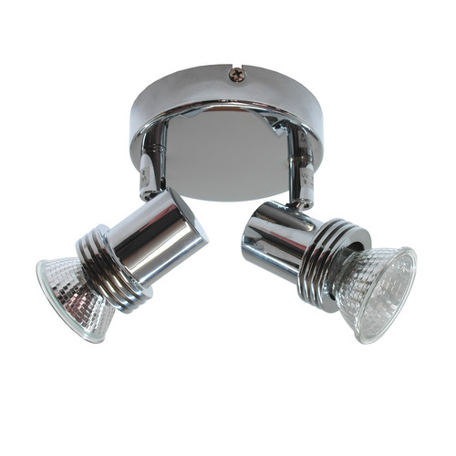 Space Double 240V 2 x 50W Chrome