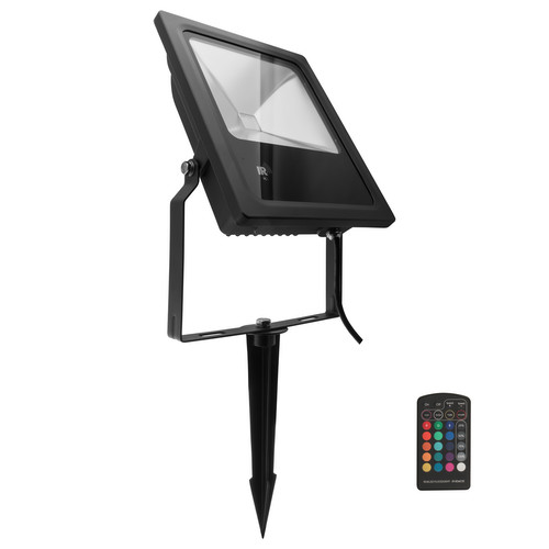 LED Black IR Floodlight Spike 240V 60W (=600W)