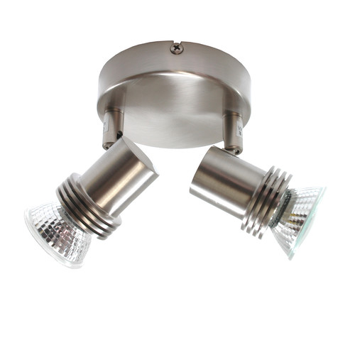 Space Double 240V 2 x 50W Nickel