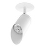 Tube Spotlight 45° Angle Hood Semi Recessed GU10 240V 35W White