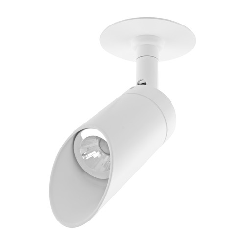 Tube Spotlight 45° Angle Hood Semi Recessed GU11 240V 35W White