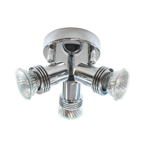 Space Triple Surface Mounted Spotlight 240V 3 x 50W Chrome