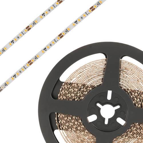 LED Strip Flexible Tape Ultra Slim 4mm IP20 5m (180xSMD 2016 LEDs/m) 24V 46W (9.2W/m) Warm White 3000K