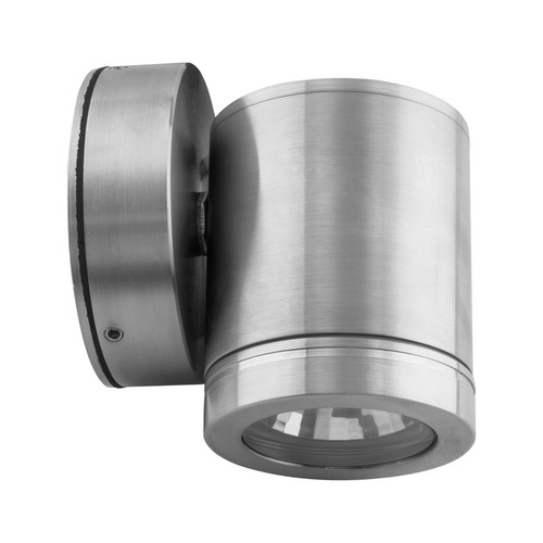 Smooth Pillar Outdoor Garden Wall Light 12V Marine 316 Stainless Steel 20W