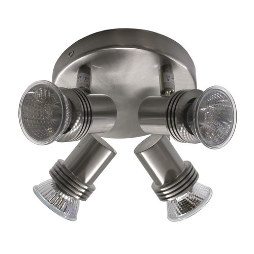 Space Quad 240V 4 x 50W Nickel