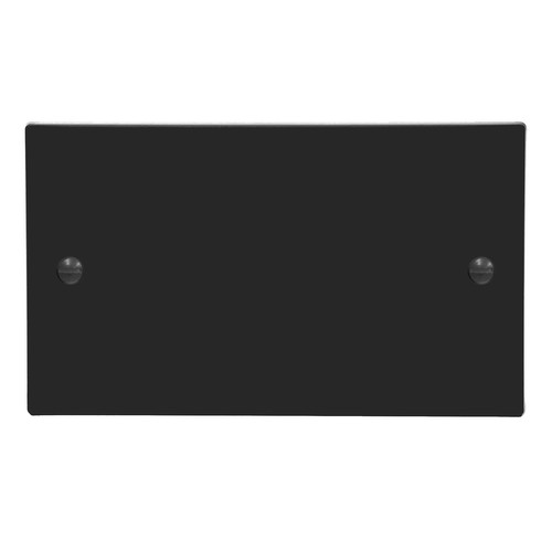 Blank Plate Double Plate Matt Black