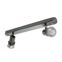 Space Double Bar Surface Mounted Spotlight 240V 2 x 50W Black Chrome