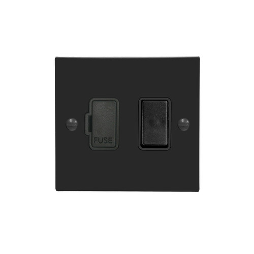 Fuse Spur 1 gang 13 amp Matt Black