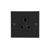 Socket 1 gang 5 amp Matt Black