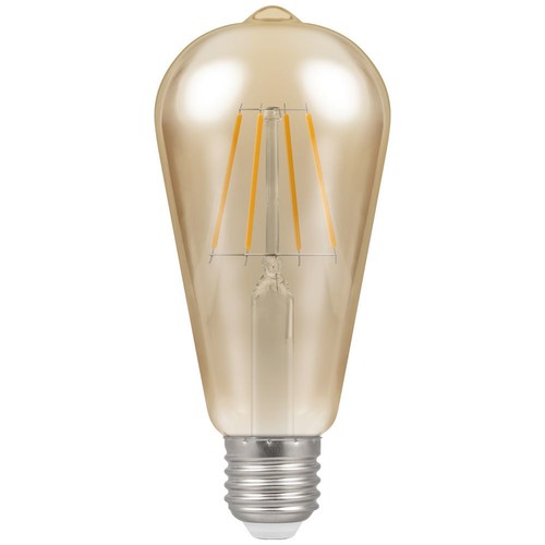 LED Cage Filament Antique 64mm 638lm 2200K Dimmable Light Bulb ES 7.5W