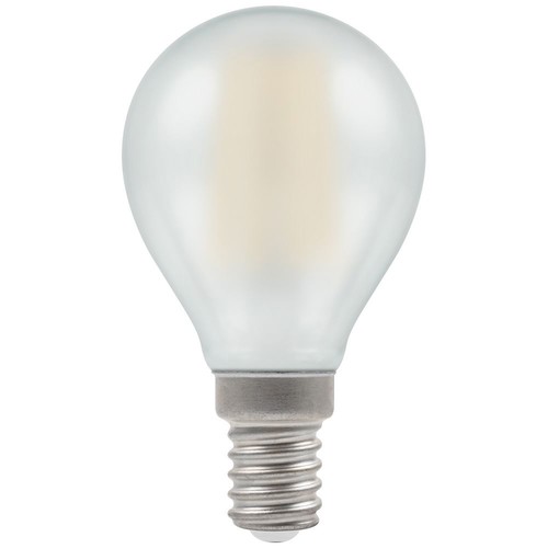 LED Golfball Pearl SES/E14 470lm Dimmable Light Bulb 5W 2700K Warm White