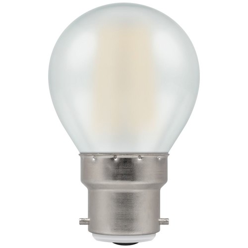 LED Golfball Pearl BC/B22 470lm Dimmable Light Bulb 5W 2700K Warm White