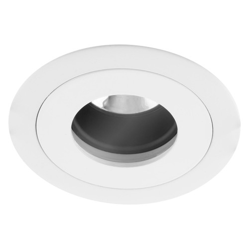 Rock 'n' Roll Fixed Fire-rated IP54 Black Baffle GU10 240V 50W RAL 9003 White / Clear Glass