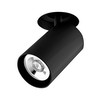 Trimless Round Single Tube Spotlight 50W Black