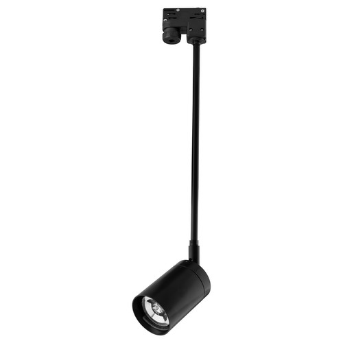 Tube Track Rod Light GU10 Three Circuit 240V 35W Black