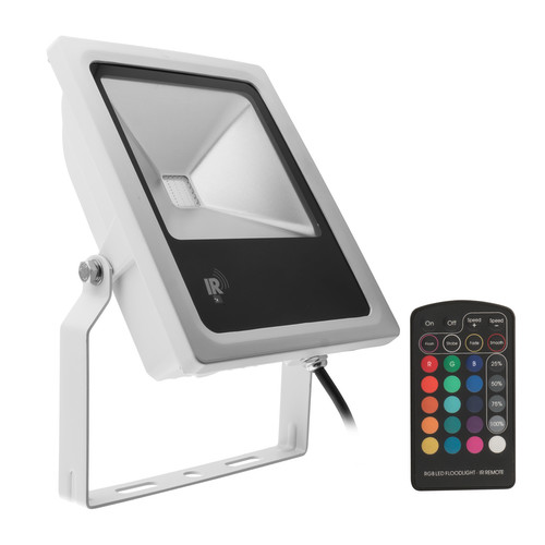 LED White IR Floodlight 240V 30W (=300W) RGB