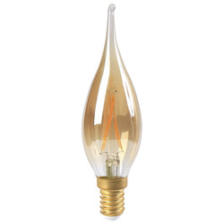 LED Amber Dimmable Candle Lamp E14 200lm GS4 Dimmable 4W 2700K Warm White