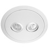 Compasso Double Downlight 2 x 3W White