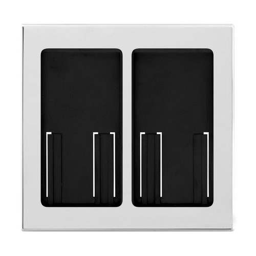 Lutron Pico Wireless Double Faceplate Bright Chrome 2 Gang
