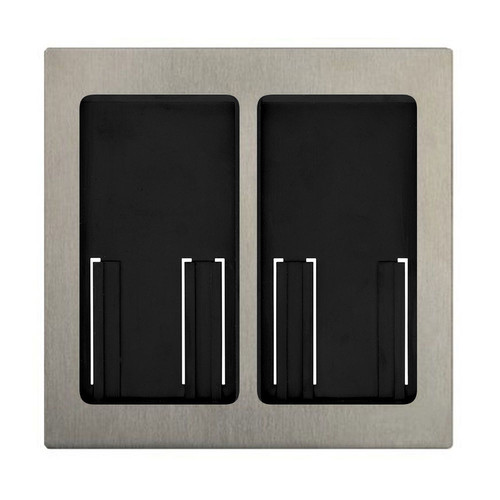 Lutron Pico Wireless Double Faceplate Satin Nickel 2 Gang