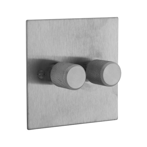 Retro Dimmer Switch 1 gang Stainless Steel