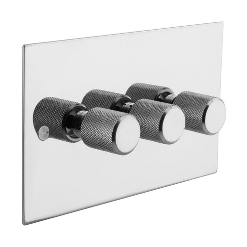 Retro Dimmer Switch Polished Steel