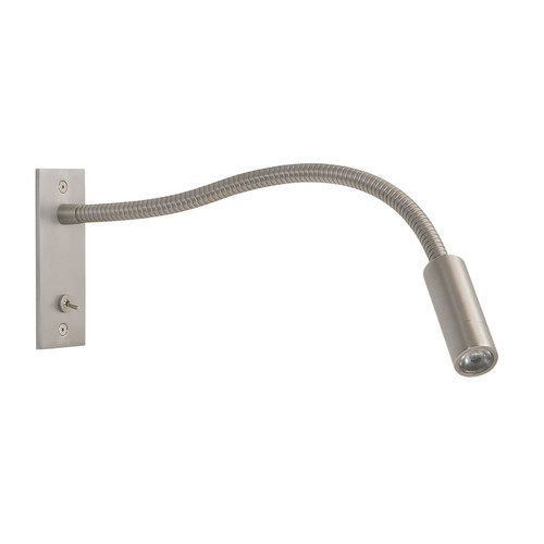 Leo Wall Switched LED 240V 4W Matt Nickel