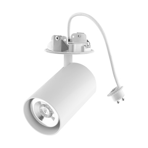 Tube Spotlight GU10 Downlight Adaptor 50W RAL 9003 White