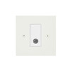 Horizon Square TV Socket 1 gang television co-axial non-isolated Primed White Primed White