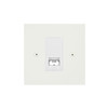 Horizon Square Communications Socket 1 gang telephone jackline master Primed White