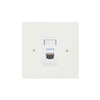 Horizon Square Communications Socket Paintable 1 gang RJ45 cat 6 Primed White