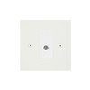 Horizon Square TV Socket 1 gang satellite Primed White