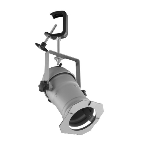 GU10 Theatre Spotlights 240V and Clamp Kit 50W Silver