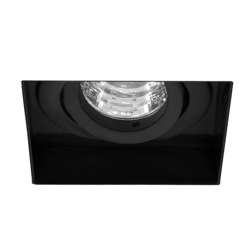 Trimless Square Fire Rated Adjustable Downlight MR11 12V Black 35W