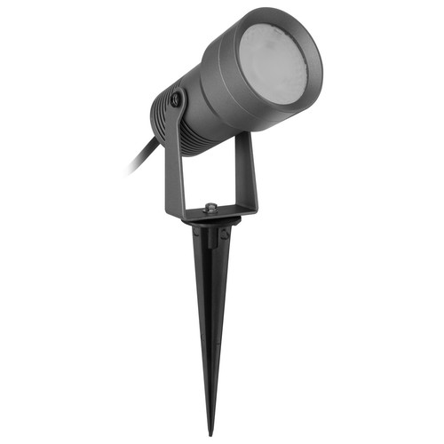 RGBW Garden Spike Spotlight Frosted 3000K 12W RGB + 3000K Warm White Dark Grey