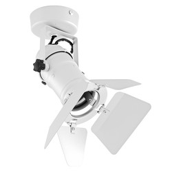 GU10 Theatre Spotlights + Barn Door 240V 50W White