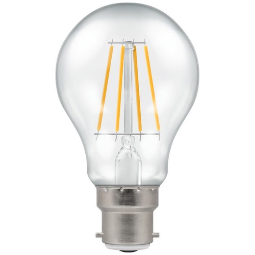 BC LED Clear 806lm 240V Dimmable Light Bulb 7.5W 2700K Warm White