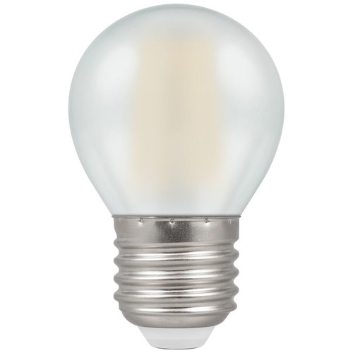 LED Golfball Pearl ES/E27 470lm Dimmable Light Bulb 5W 2700K Warm White
