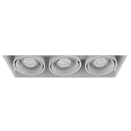 Grid Trimless Triple GU10 / AR70 Downlight 240V 3 x 50W White