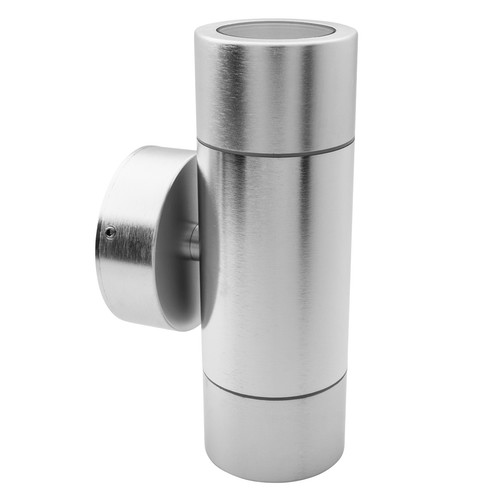 Smooth Pillar Up & Down Light 240V Aluminium 2 x 35W