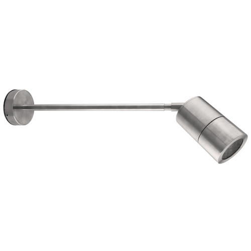 Smooth Adjustable Pillar Outdoor Garden Wall Light 240V Stainless Steel 50W