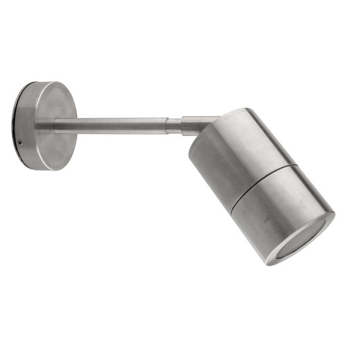 Smooth Adjustable Pillar Outdoor Garden Wall Light 240V Stainless Steel 50W